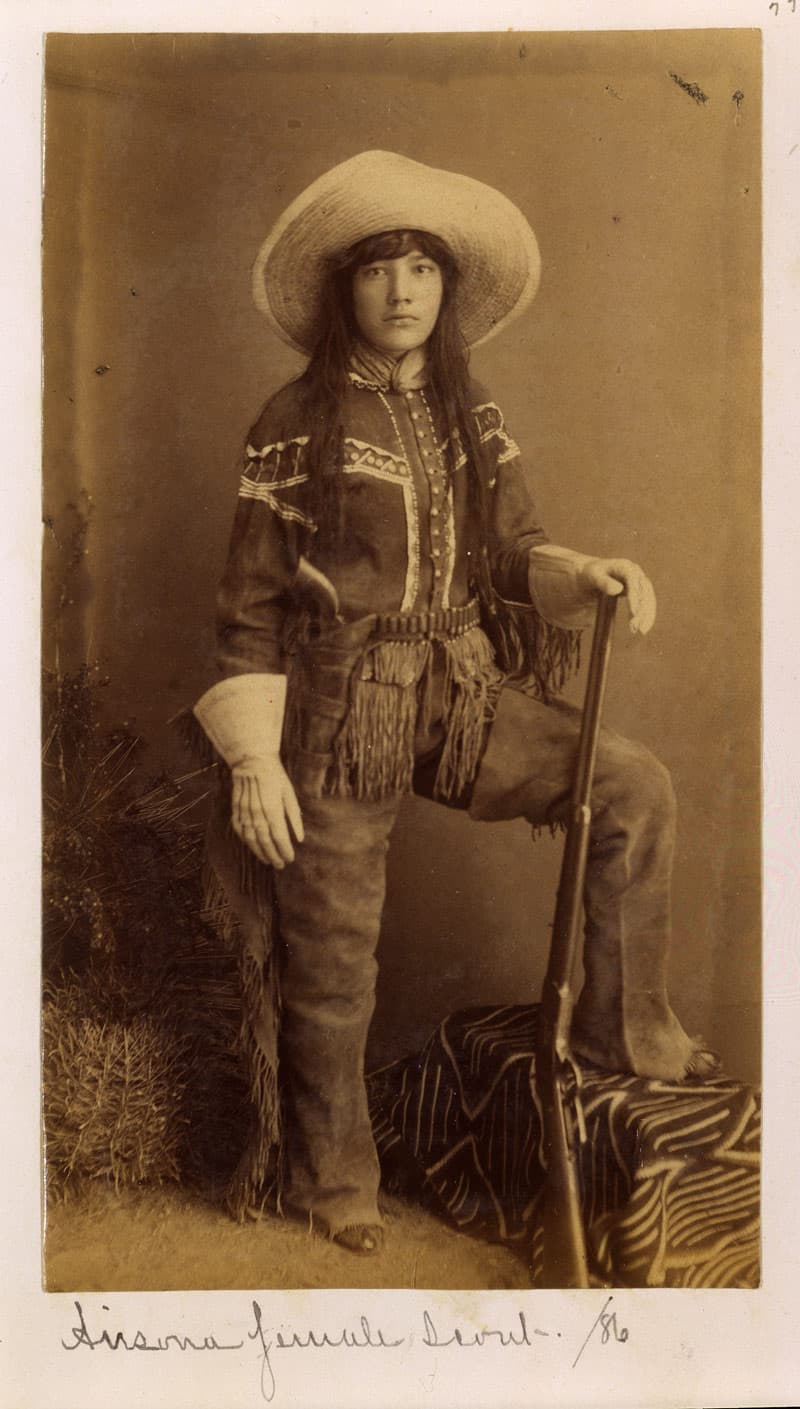 A. Frank Randalls photograph of an Arizona Female Scout from 1886.