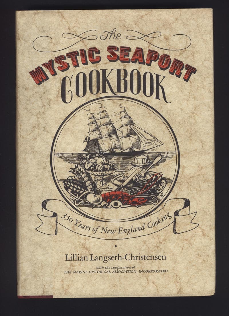 The Mystic Seaport Cookbook cover from 1970