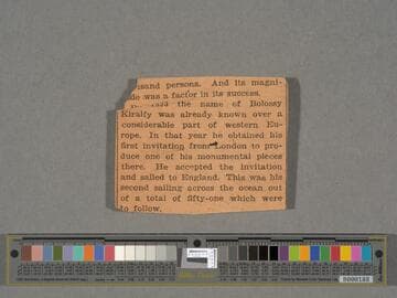 Biographical clippings about Hammer