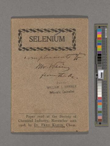 Off prints relating to the production of light by animals, and circuit diagrams relating to the wireless transmission of photographs and other uses of selenium cells