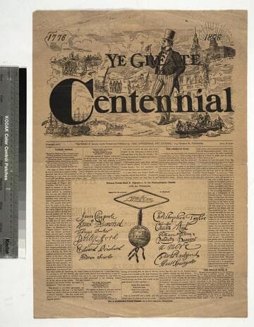 Ye greate centennial