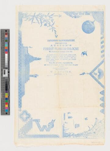 Japanese handkerchief, perfumed with Austen's forest flower cologne