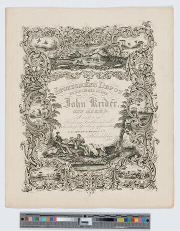 Sportsmens Depot established in 1826 : John Krider, gun maker