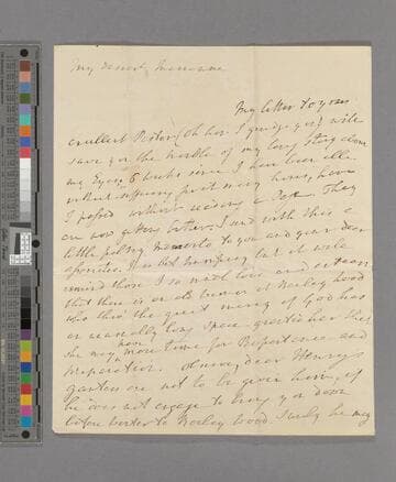 Hannah More. Letter to Marianne Thornton