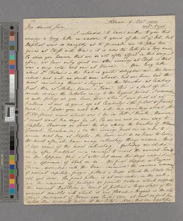 Thomas Gisborne Babington. Letter to Jean Babington