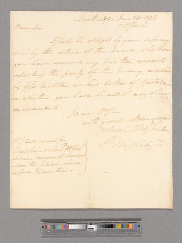 Letter from George Washington, headquarters New Windsor, to Major General Alexander McDougall