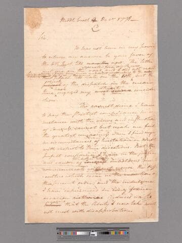 Letter from George Washington, Middlebrook, to John Jay
