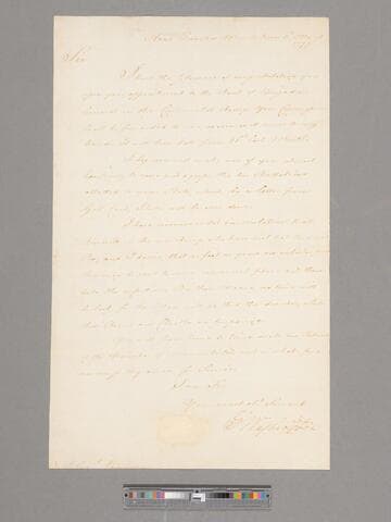 Letter from George Washington, headquarters Morristown, to Brigadier General James Mitchell Varnum
