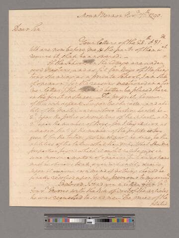 Letter from George Washington, Mount Vernon, to Tobias Lear