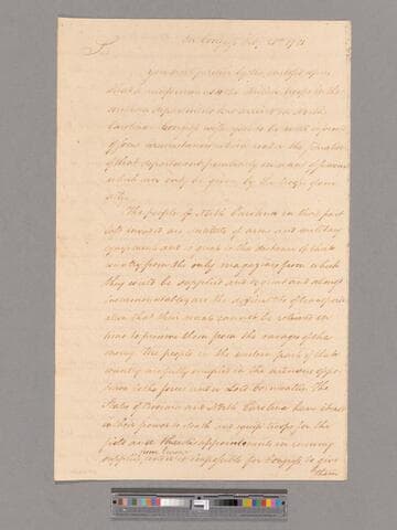 Letter from Continental Congress, in Congress, Philadelphia, to George Washington