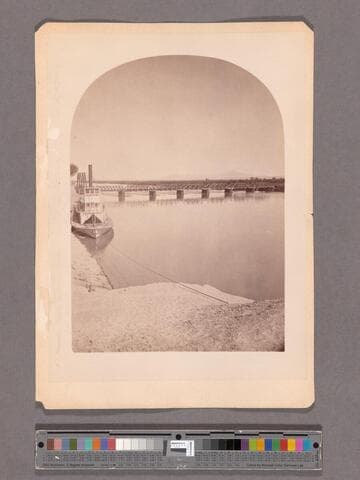 Railroad bridge over the Colorado River at Yuma. Arizona