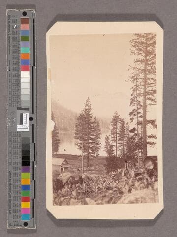 Mist rising from Donner Lake. Early Morning View