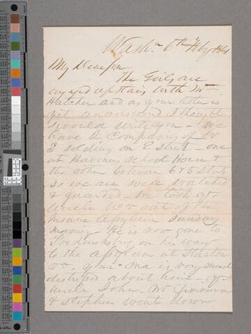 McGregor, Nathaniel Mortimer.  Letter to Roderick Mortimer McGregor