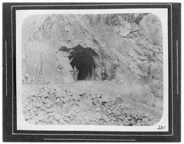 Mouth of the tunnel for the flowline at Kern River #1 Hydro Plant