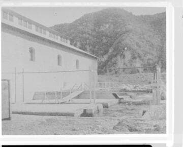 The tailrace of Santa Ana River #1 Hydro Plant