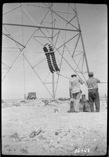 Boulder-Chino Transmission Line (3rd) - Raising DE insulators