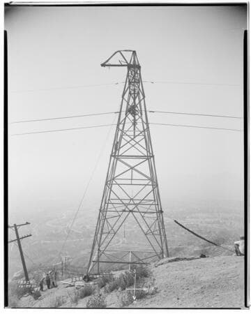 Eagle-Bell Transmission Line - Forest Fire above Altadena