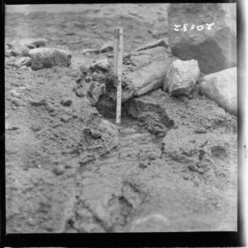 Big Creek, Huntington Lake Dams - Progress of backfills on Huntington Lake Dams by Stone & Webster Co