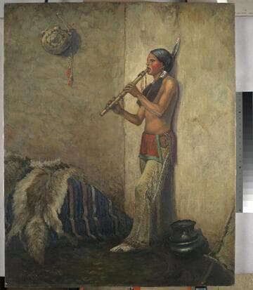 Indian with Flute