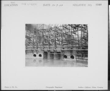 Big Creek Powerhouse #3 - Dam 6 downstream side