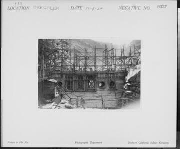 Big Creek Powerhouse #3 - Dam 6 upstream side