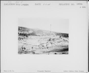 Big Creek, Florence Lake Dam - Construction of multiple-arch dam