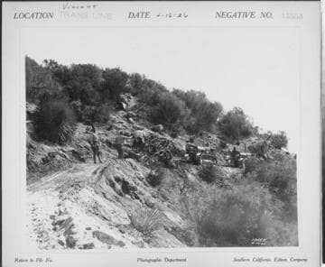 Vincent Transmission Line - road construction