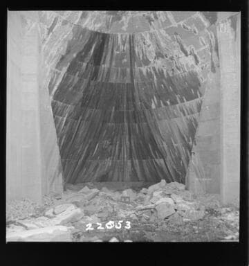 Big Creek, Florence Lake Dam - View of Intrados, Arch #19