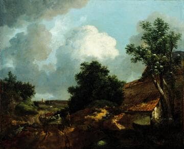 Landscape with Farm Buildings and Country Cart
