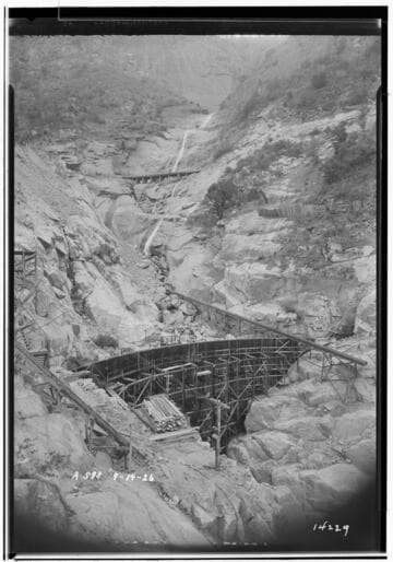 Big Creek, Stevenson Creek Test Dam - Construction