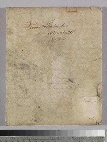 Orderly book of the 8th Massachusetts Regiment, 1781, Aug. 10 - Nov. 25, West Point