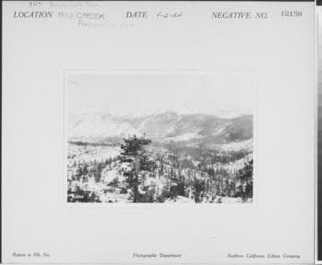 Big Creek, Florence Lake Dam