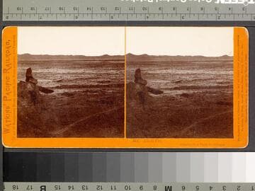 312. Alkali Flat, Construction Train in distance