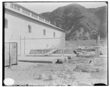 The tailraces of Santa Ana River #1 Hydro Plant