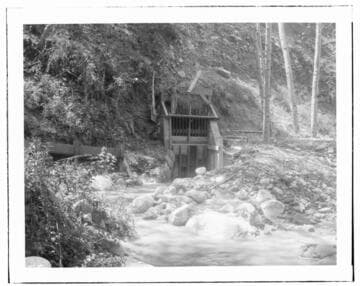 The intake at Mill Creek #2 Hydro Plant