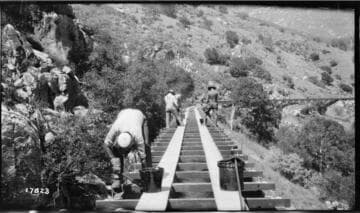 Tule River - Rebuilding Flume Line