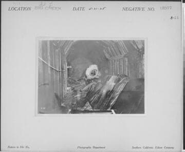 Big Creek, Florence Lake Dam - Pile of junk in Adit