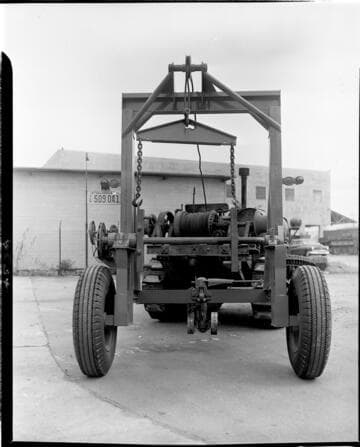 Close-up of trailer