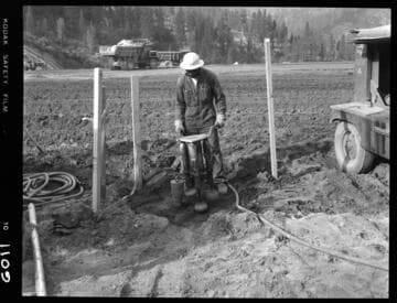 Big Creek - Mammoth Pool - Installing and checking settlement indicators