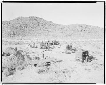 Boulder-Chino Transmission Line - pouring concrete in stubs
