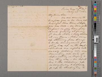 McGregor, Nathaniel Mortimer.  Letter to Roderick Mortimer McGregor