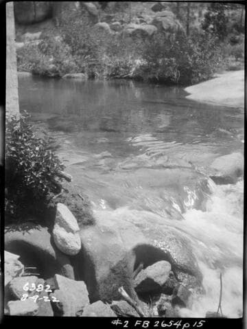 Big Creek, Shaver Lake Dam - Portion of control