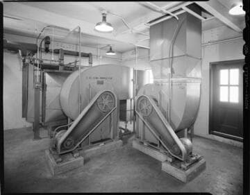 Blowers at Edison steam plants