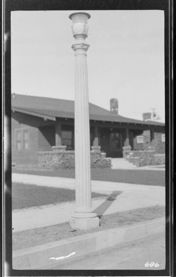An example of street lighting in the #1 District