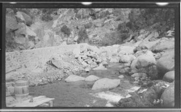 The Middle Fork headworks at Kaweah #3 Hydro Plant