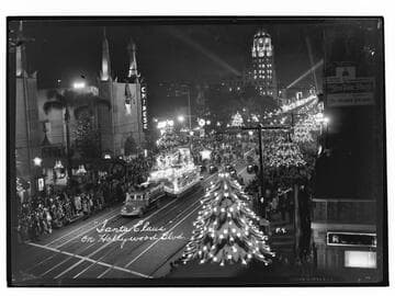 "Santa Claus" on Hollywood Blvd