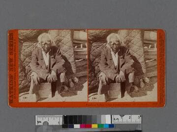 Cassiano Indian at San Antonio Mission, 136 years old