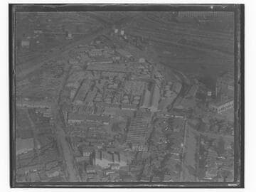 Aerial view of the Los Angeles Pressed Brick Co., Santa Monica plant