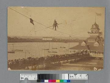 Davidson Brothers high wire act at the Coronado Boathouse