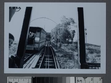 View while riding Angels Flight, Los Angeles, California
